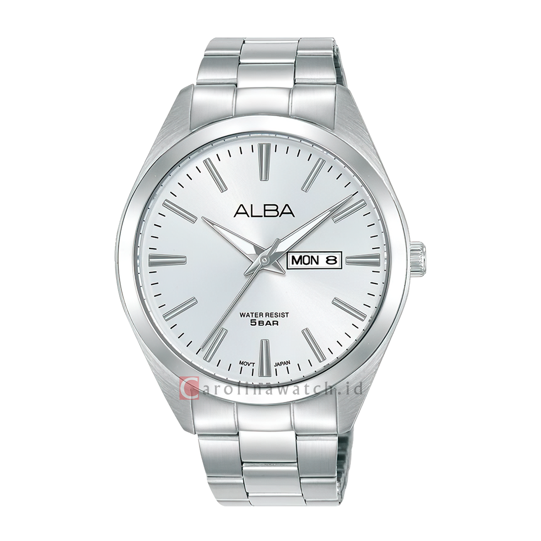 Jam Tangan ALBA AJ6209X1 Men Silver Dial Stainless Steel Strap