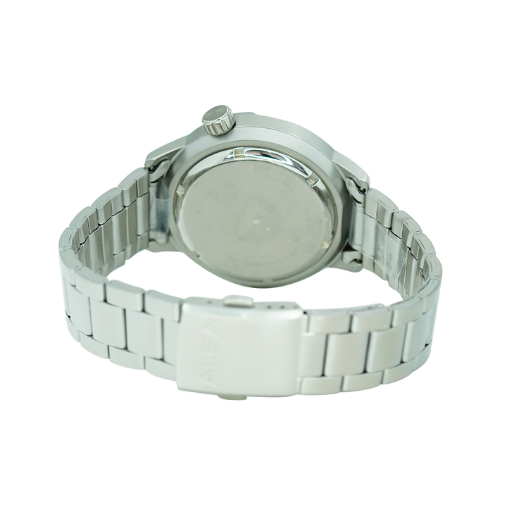 Jam Tangan ALBA Mechanical AL4247X1 Men Black Dial Stainless Steel Strap