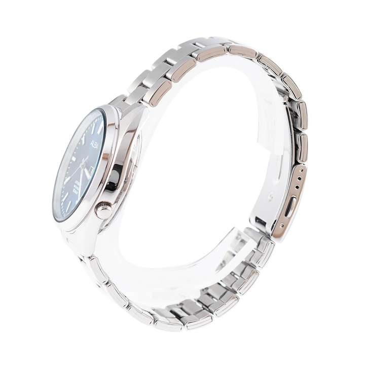 Jam Tangan ALBA Mechanical AL4317X1 Automatic Men Blue Dial Stainless Steel Strap