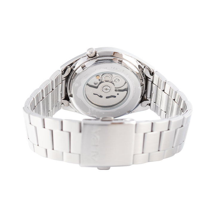 Jam Tangan ALBA Mechanical AL4317X1 Automatic Men Blue Dial Stainless Steel Strap