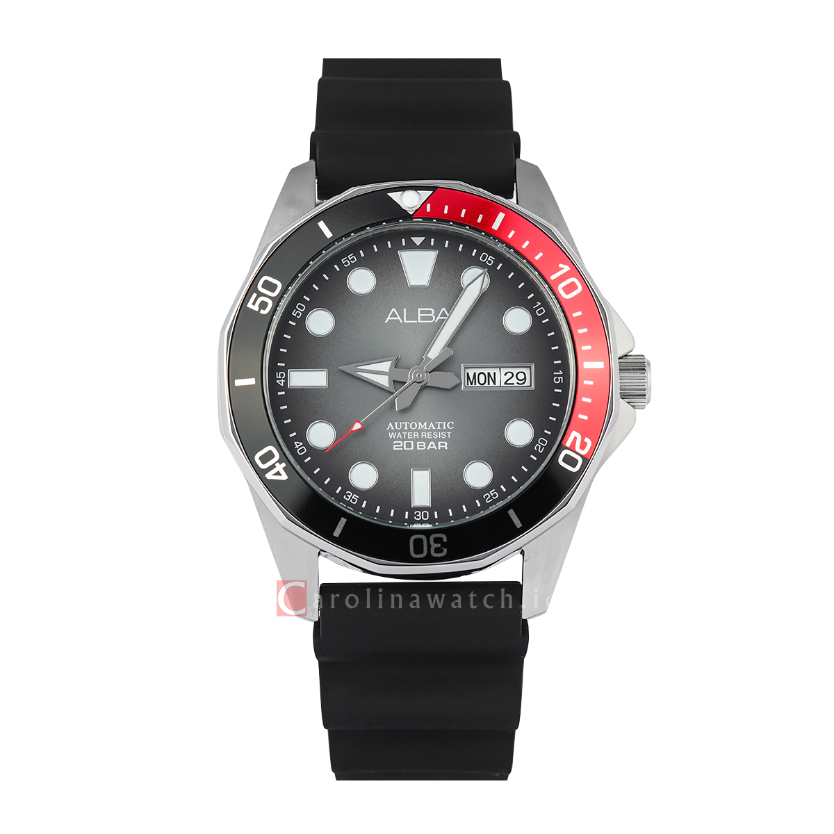 Jam Tangan ALBA Mechanical AL4539X2 Men Grey + Black Gradation Dial Si ...