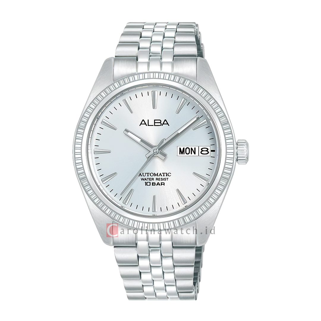 Jam Tangan ALBA AL4805X1 Automatic Women Silver Dial Stainless Steel Strap