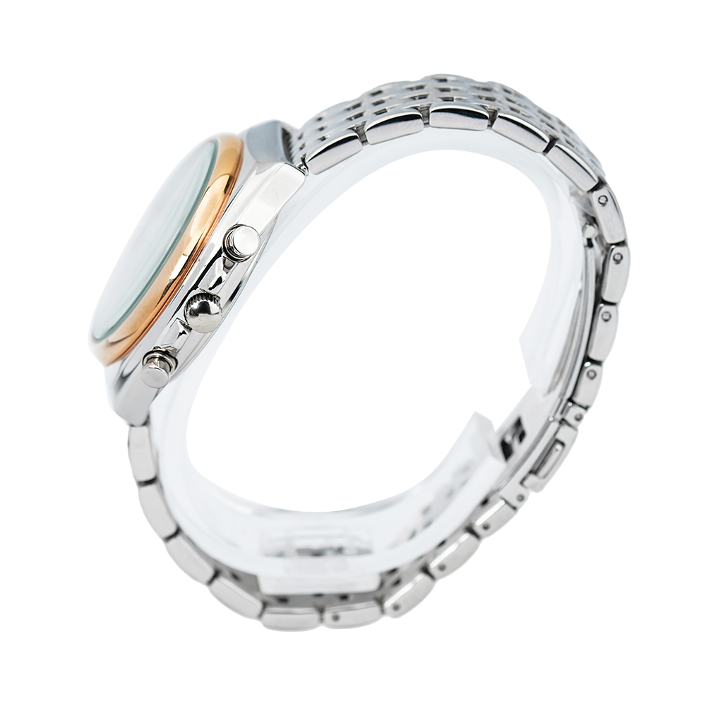 Jam Tangan ALBA Active Chronograph AM3488X1 Men Silver Dial Stainless Steel Strap