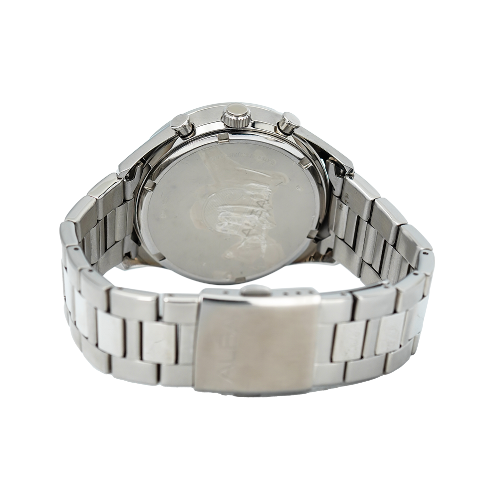 Jam Tangan ALBA Chronograph AM3589X1 Men Silver Dial Stainless Steel Strap