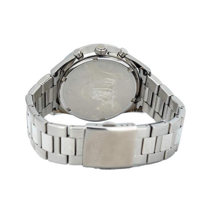 Jam Tangan ALBA Chronograph AM3589X1 Men Silver Dial Stainless Steel Strap