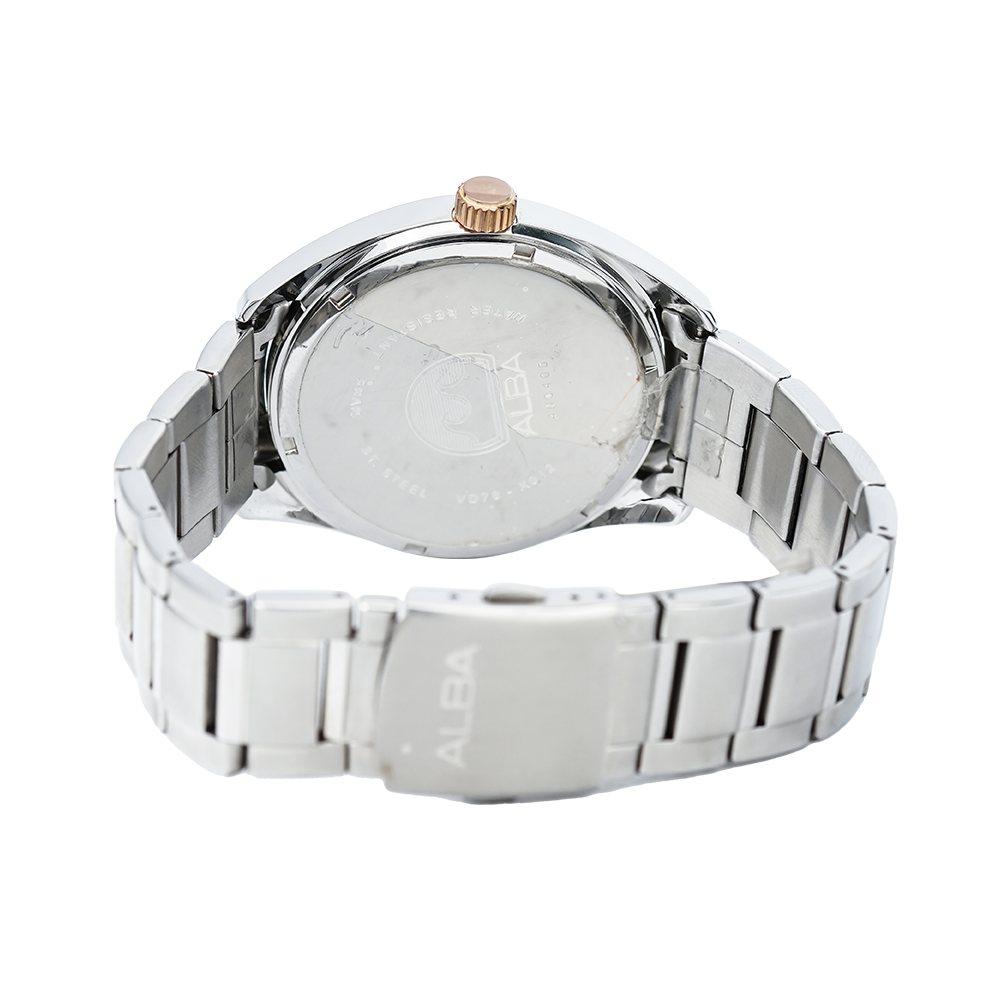 Jam Tangan ALBA AN4039X1 Women White Dial Stainless Steel Strap