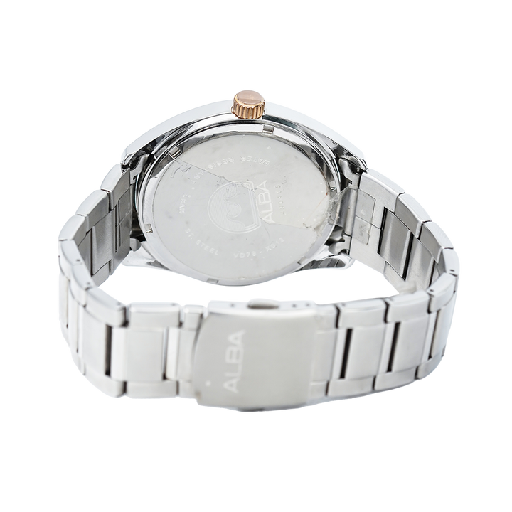 Jam Tangan ALBA AN4039X1 Women White Dial Stainless Steel Strap