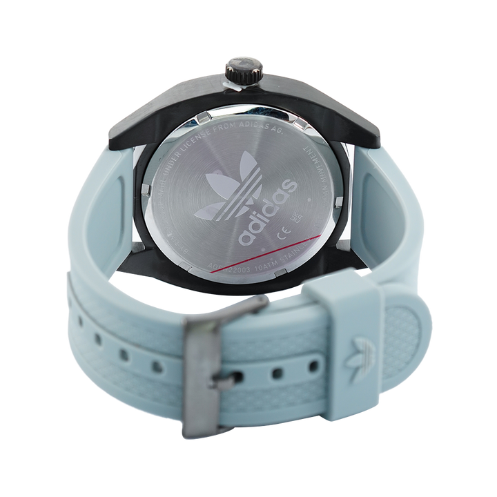 Jam Tangan Adidas AOFH22003 Men Iceberg Blue Dial Iceberg Blue Rubber Strap