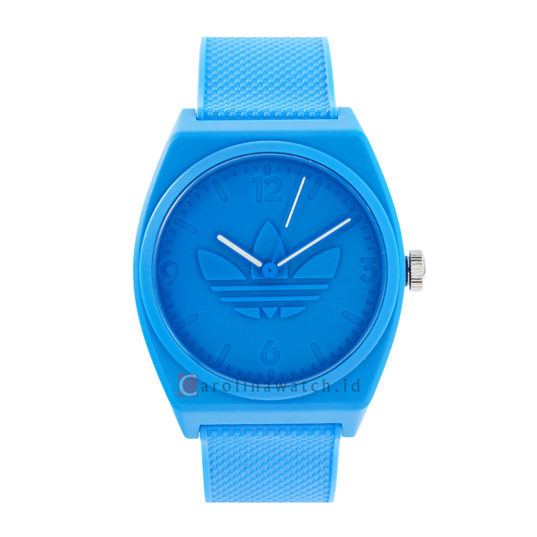 Jam Tangan ADIDAS Street AOST22033 Unisex Blue Dial Blue Rubber Strap