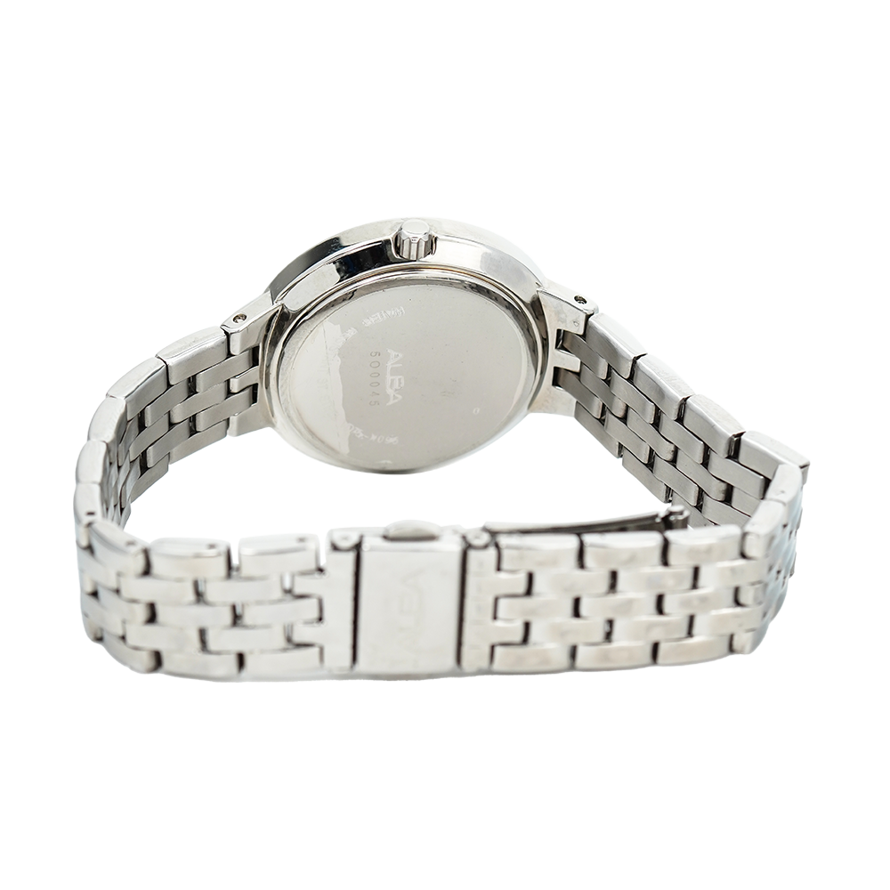 Jam Tangan ALBA Fashion AP6463X1 Women Mother of Pearl Dial Stainless Steel Strap