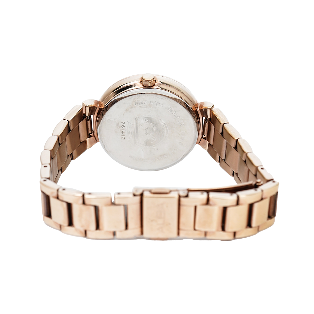 Jam Tangan ALBA Fashion AP6530X1 Women White Mother Of Pearl Dial Rose Gold Stainless Steel Strap