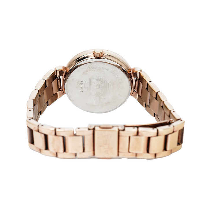 Jam Tangan ALBA Fashion AP6530X1 Women White Mother Of Pearl Dial Rose Gold Stainless Steel Strap