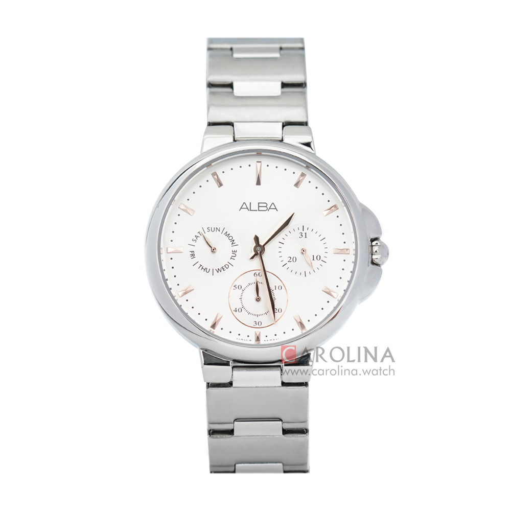 Jam Tangan ALBA AP6571X1 Women Silver Dial Stainless Steel Strap