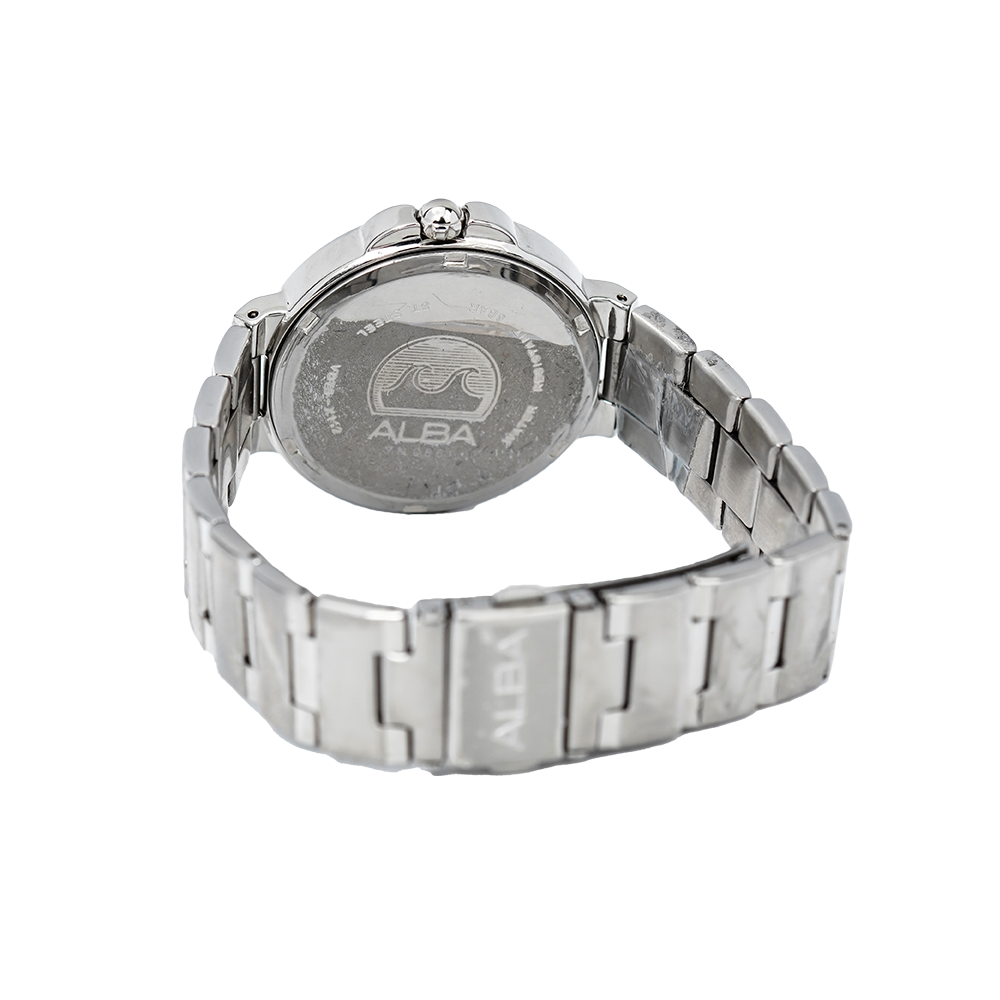 Jam Tangan ALBA AP6577X1 Women Silver Dial Stainless Steel Strap