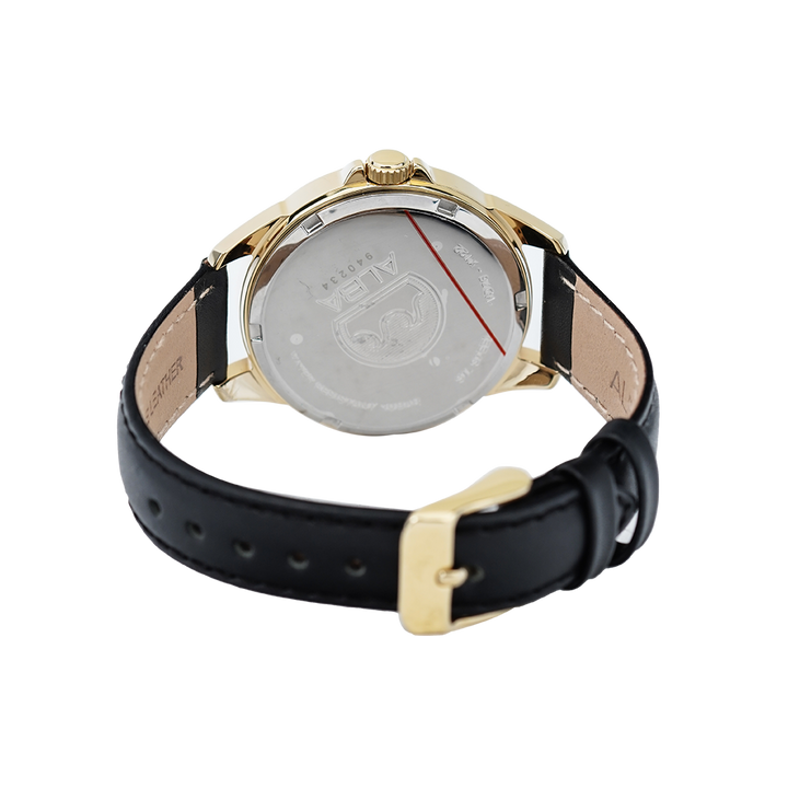 Jam Tangan Alba Active AP6638X1 Women White Dial Black Leather Strap