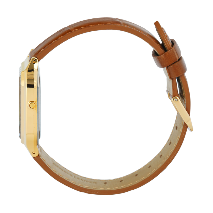 Jam Tangan Casio General AQ-230EGL-9A Unisex Digital Analog Dial Brown Leather Band