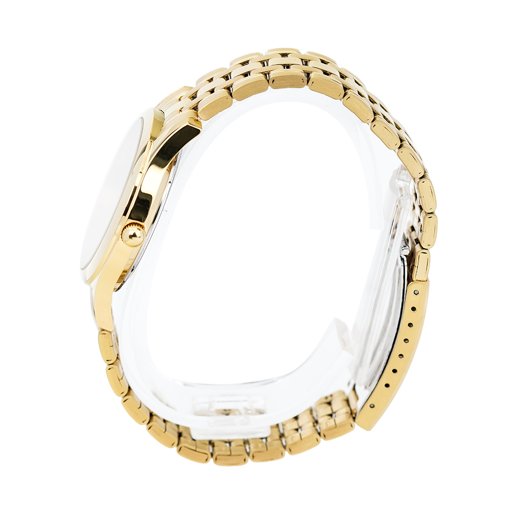 Jam Tangan Alba ARSY10X1 Men Gold Dial Gold Tone Stainless Steel Strap
