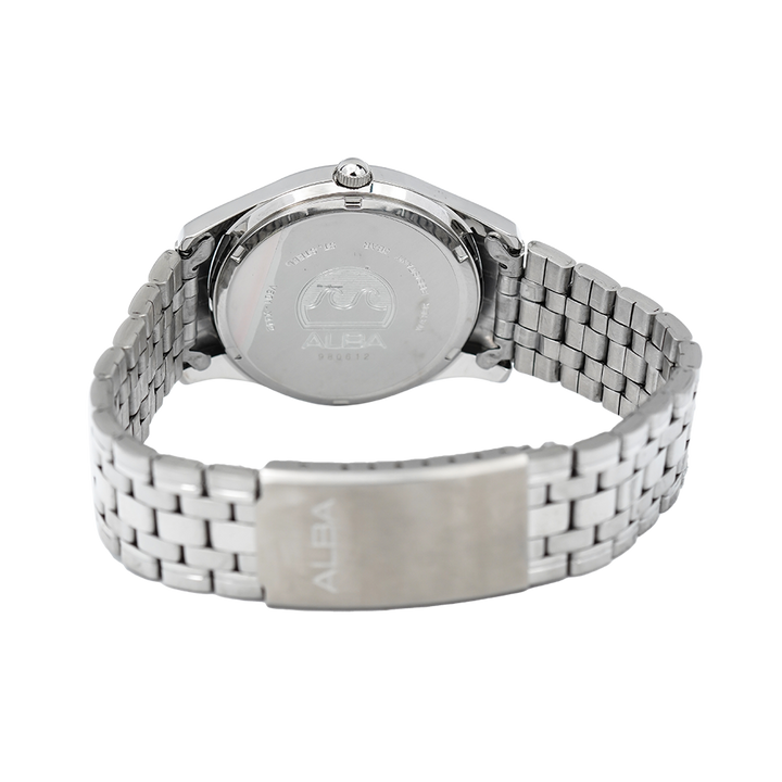 Jam Tangan Alba ARSY23X1 Men Black Dial Stainless Steel Strap