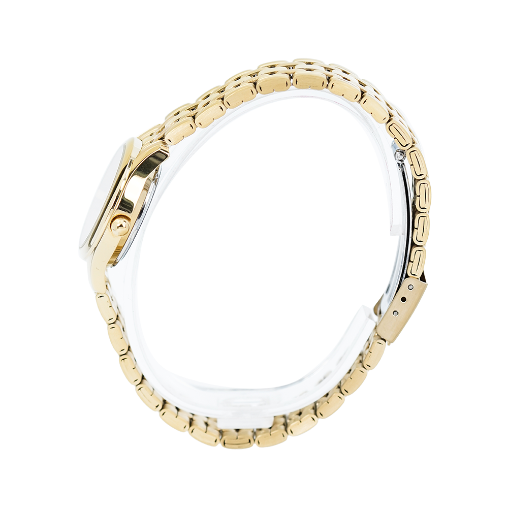 Jam Tangan Alba ARSY24X1 Men White Dial Gold Stainless Steel Strap
