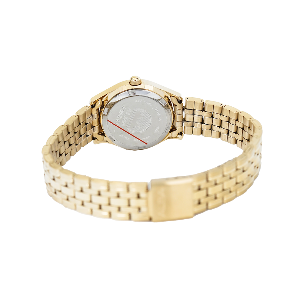 Jam Tangan Alba ARSY24X1 Men White Dial Gold Stainless Steel Strap