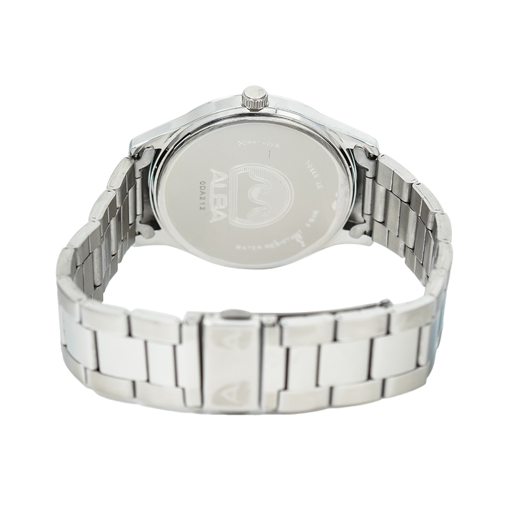Jam Tangan Alba Prestige ARSY99X1 Men Black Dial Stainless Steel Strap