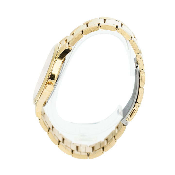 Jam Tangan ALBA Prestige ARSZ02X1 Men Gold Dial Gold Stainless Steel Strap