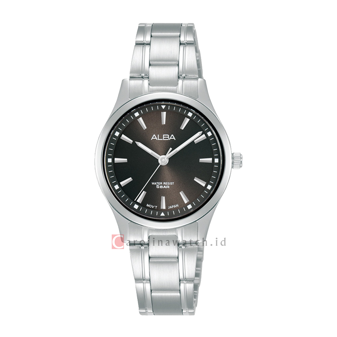 Jam Tangan ALBA Prestige ARX031X1 Women Black Dial Stainless Steel Strap