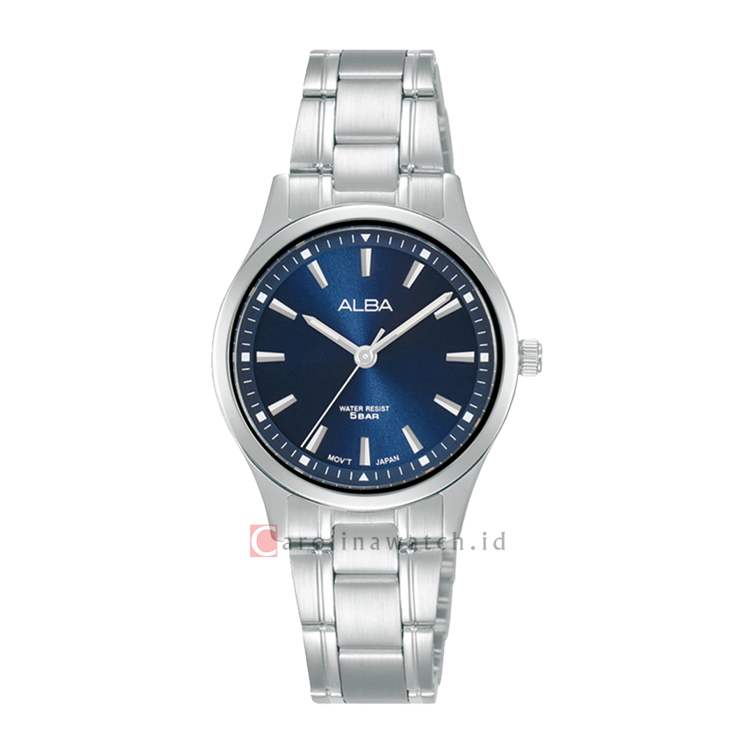 Jam Tangan ALBA Prestige ARX033X1 Women Dark Blue Dial Stainless Steel Strap