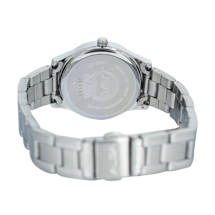 Jam Tangan ALBA Prestige ARX033X1 Women Dark Blue Dial Stainless Steel Strap