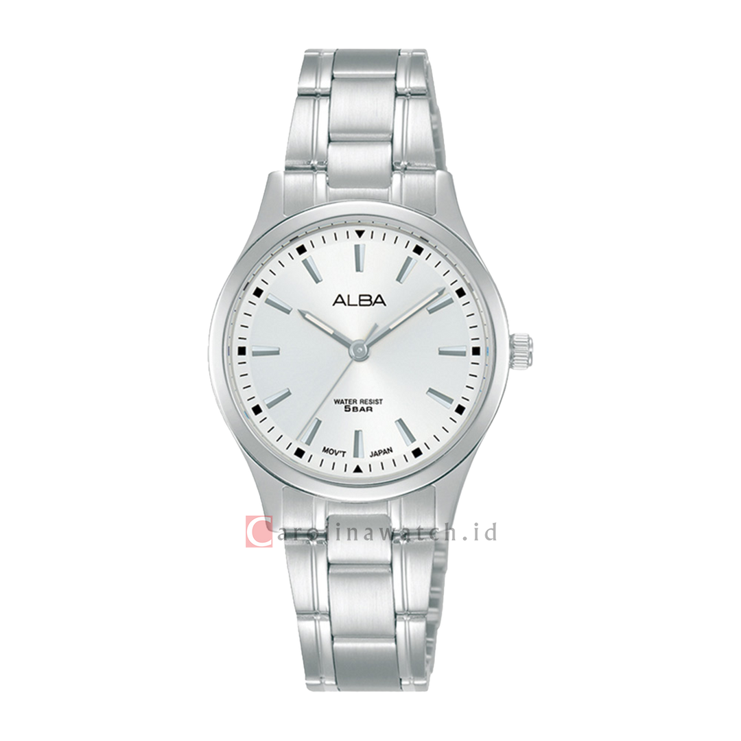 Jam Tangan ALBA ARX035X1 Women Silver Dial Stainless Steel Strap
