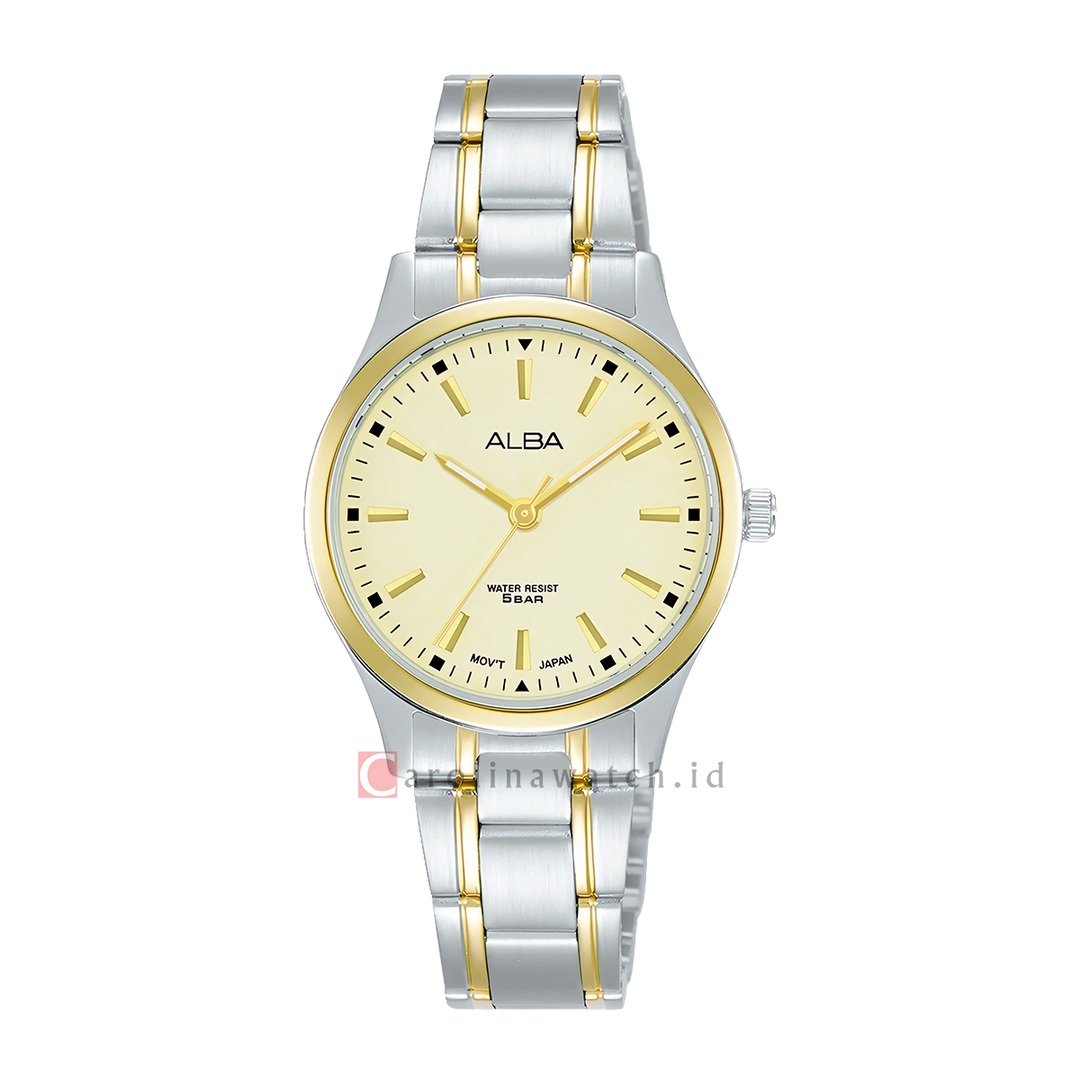 Jam Tangan Alba Prestige ARX038X1 Women Luminous Dial Dual Tone Stainless Steel Strap
