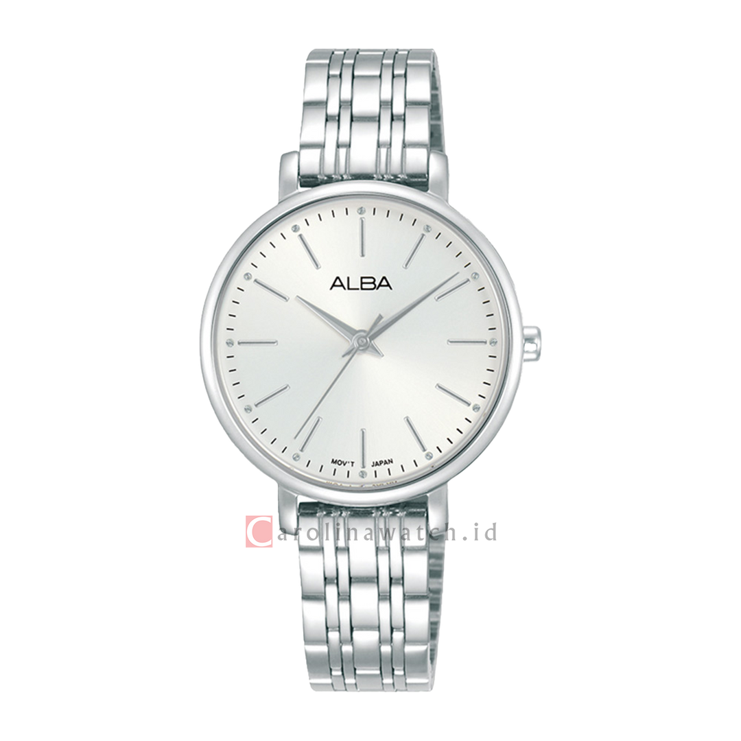 Jam Tangan ALBA Fashion ARX095X1 Women Silver Dial Stainless Steel Strap