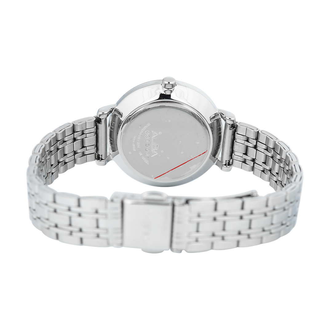 Jam Tangan ALBA Fashion ARX097X1 Women Blue Dial Stainless Steel Strap