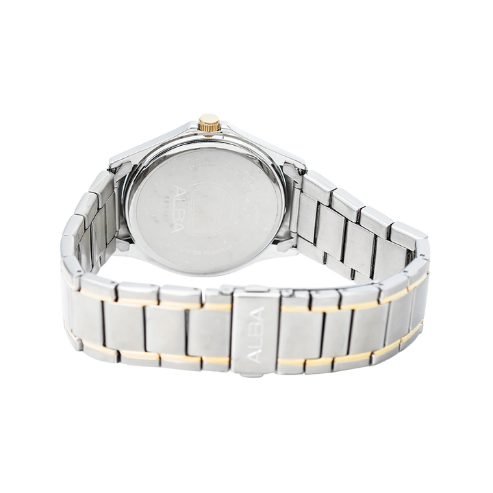 Jam Tangan Alba Prestige AS9952X1 Men Silver Dial Stainless Steel Strap