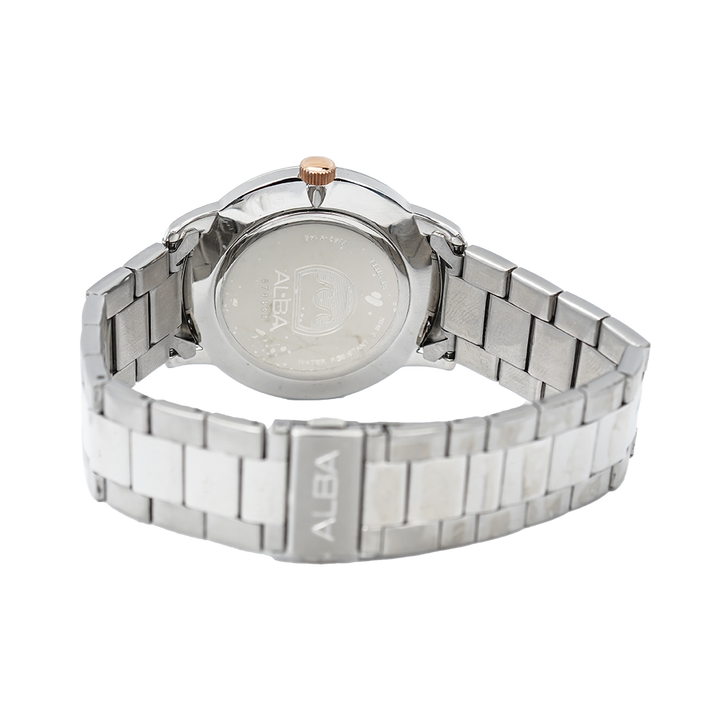 Jam Tangan Alba Prestige AS9969X1 Men Silver Dial Stainless Steel Strap