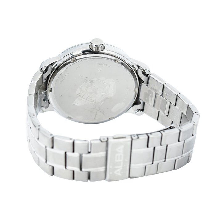 Jam Tangan Alba Prestige AS9B27X1 Men Silver Dial Stainless Steel Strap