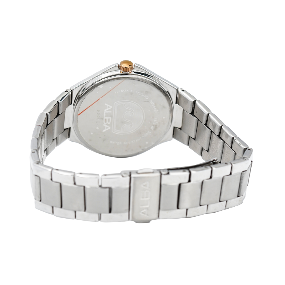 Jam Tangan Alba Prestige AS9B41X1 Men White Dial Stainless Steel Strap