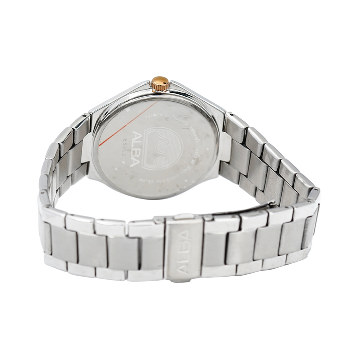 Jam Tangan Alba Prestige AS9B41X1 Men White Dial Stainless Steel Strap