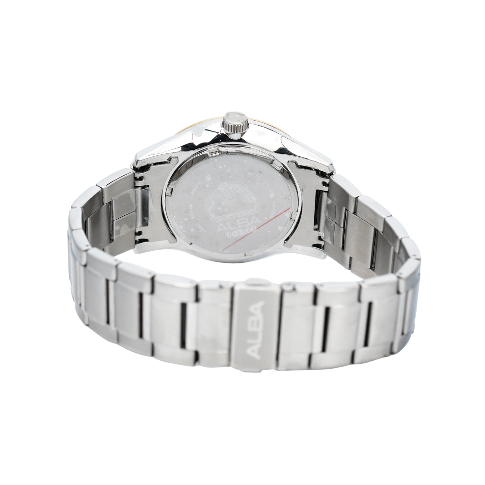 Jam Tangan Alba Prestige AS9C20X1 Men Silver Dial Stainless Steel  Strap