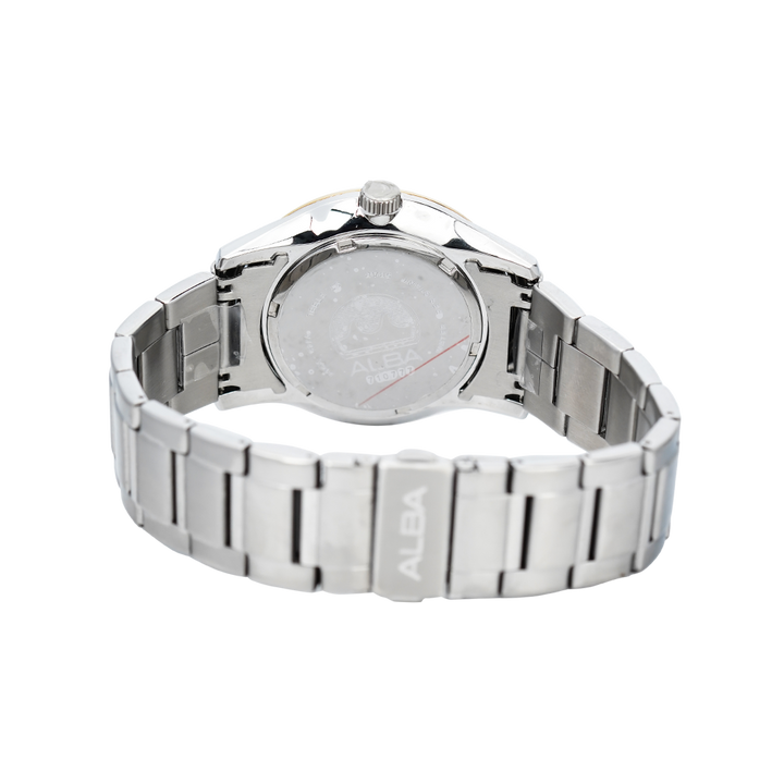 Jam Tangan Alba Prestige AS9C20X1 Men Silver Dial Stainless Steel  Strap