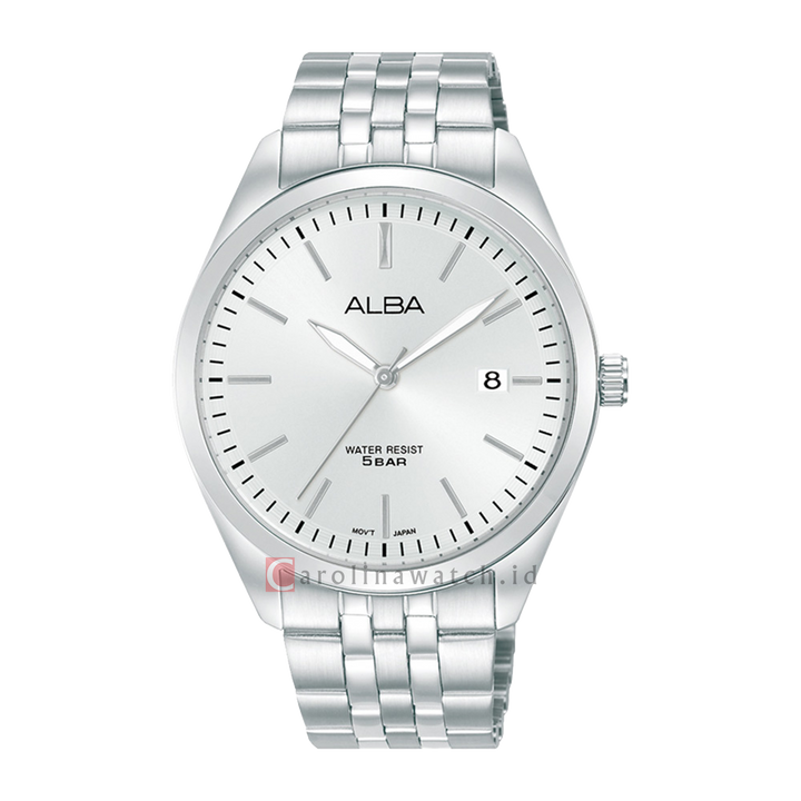 Jam Tangan ALBA Prestige AS9S17X1 Men Silver Dial Stainless Steel Strap