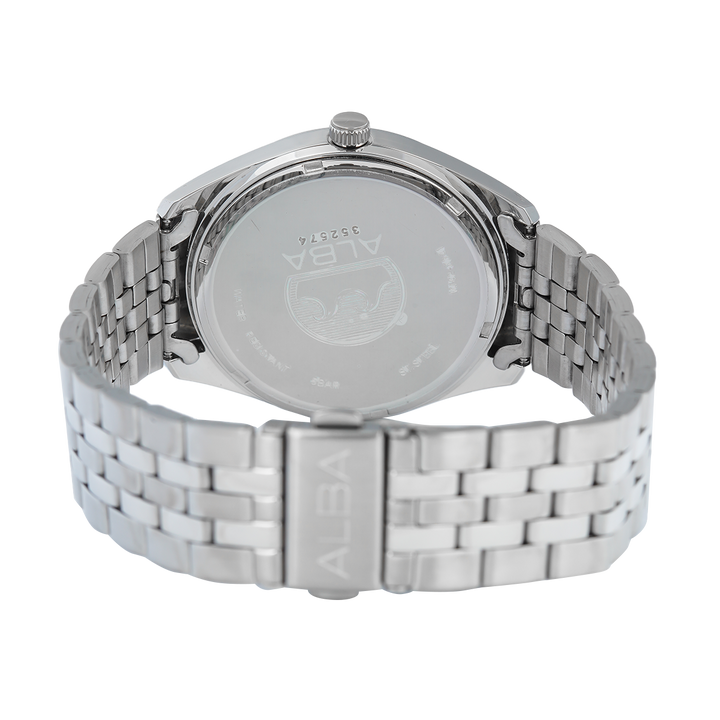 Jam Tangan ALBA Prestige AS9S17X1 Men Silver Dial Stainless Steel Strap