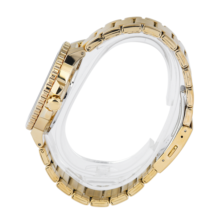 Jam Tangan ALBA Active AS9S74X1 Men Green Dial Gold Stainless Steel Strap