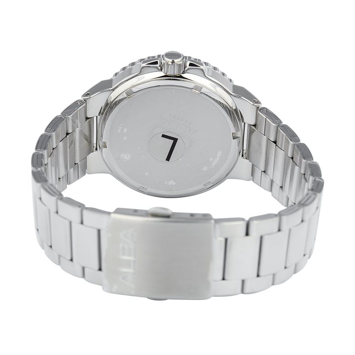 Jam Tangan ALBA Active AS9S79X1 Men Blue Dial Stainless Steel Strap