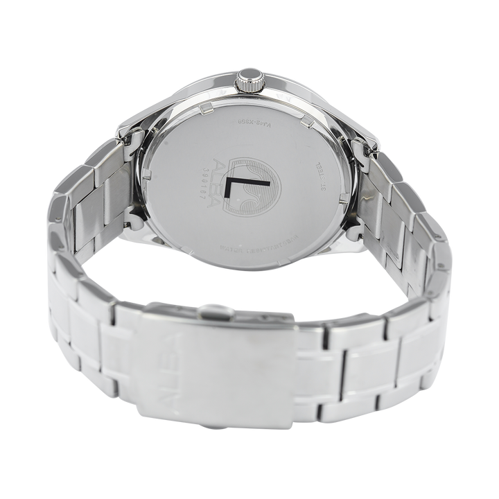 Jam Tangan ALBA Active AS9T55X1 Men Blue Patterned Dial Stainless Steel Strap
