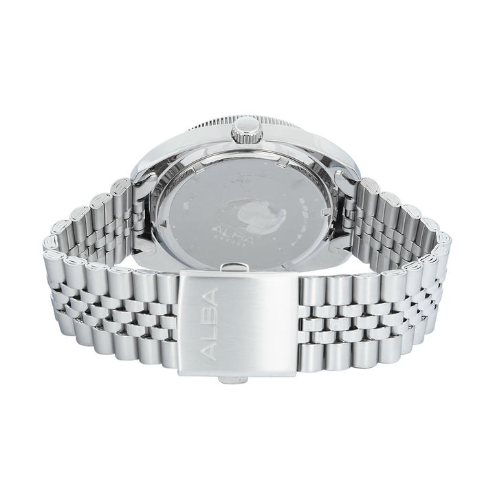 Jam Tangan ALBA Active AS9T87X1 Men Grey Dial Stainless Steel Strap
