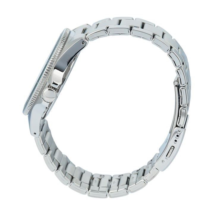 Jam Tangan Alba Active AS9V33X2 Men Green Dial Stainless Steel Wrap Bracelet with Additional Black PU Strap Included