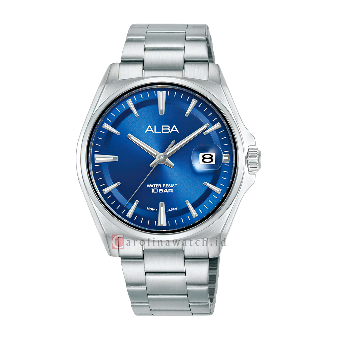 Jam Tangan ALBA AS9V89X1 Men Blue Dial Stainless Steel Strap