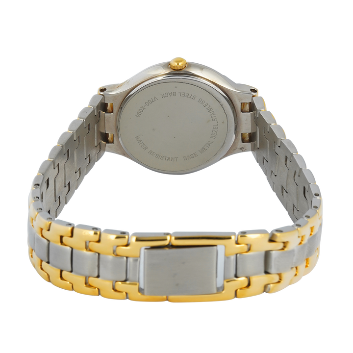 Jam Tangan ALBA ATA84GX1 Women Analog Dial Dual Tone Stainless Steel Strap