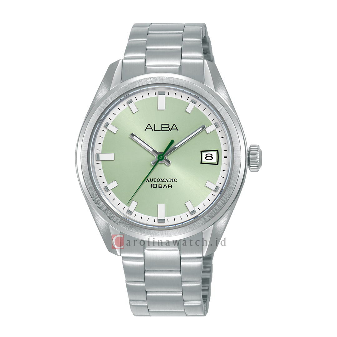 Jam Tangan Alba AU4099X1 Men Green Dial Stainless Steel Strap